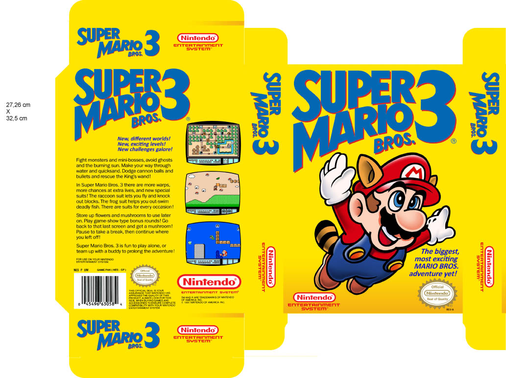 Super Mario Bros 3 - NES - Caixa