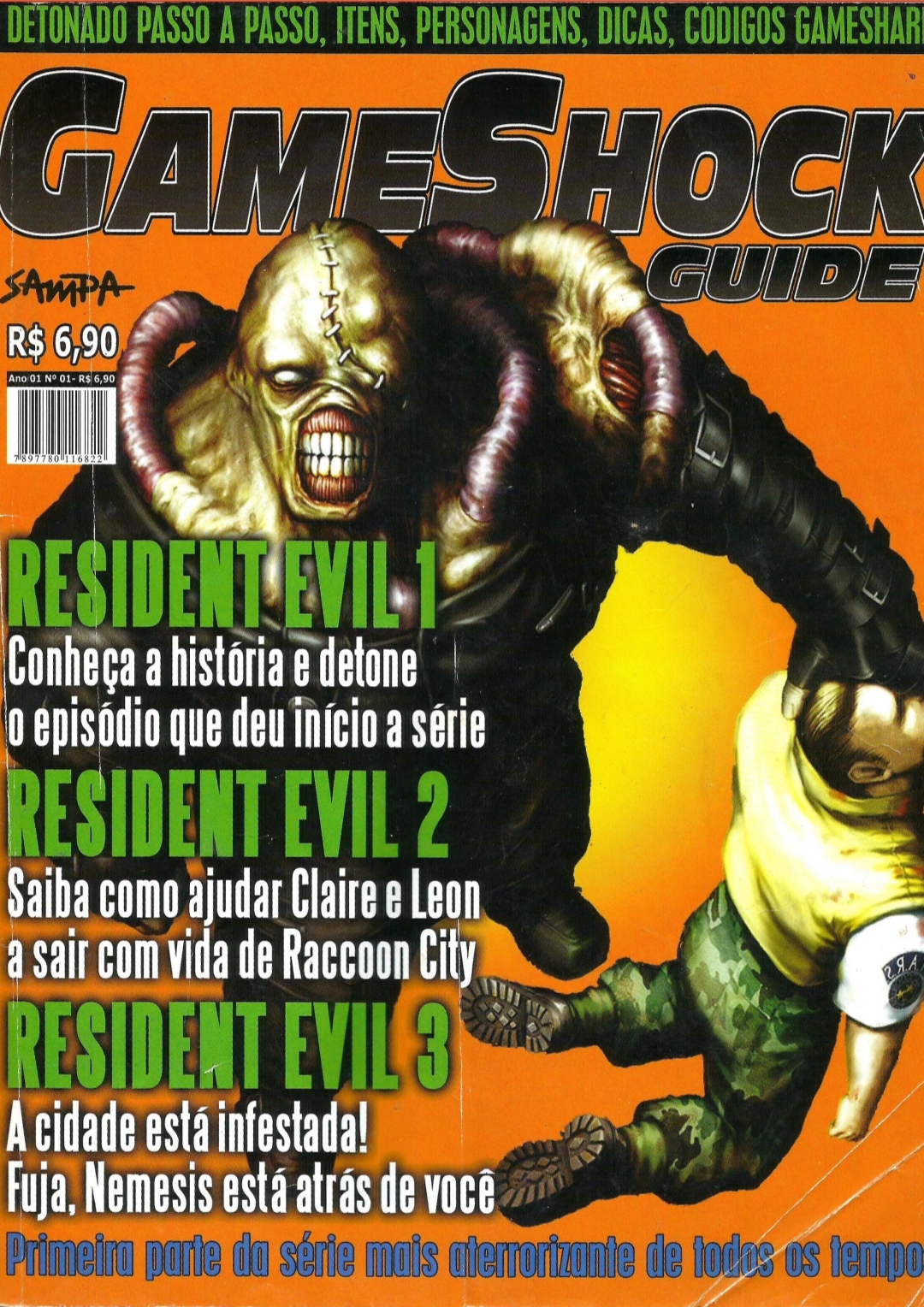 Revista Pc Gamestock Nº 4 Detonado Resident Evil 1 E 2 + Cd
